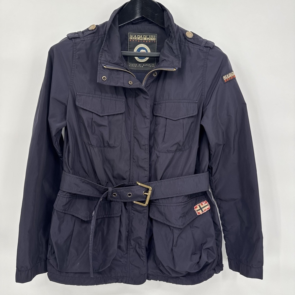Napapijri Geographic Expedition Experience Women's Size S Blue Lightweight